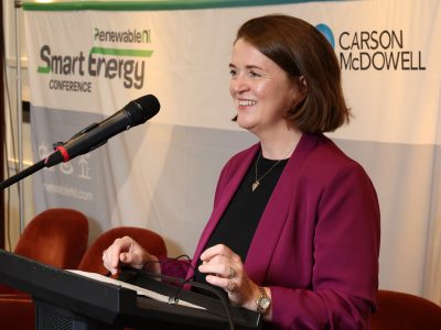 Niamh Kenny addresses Renewable NI Smart Energy confrerence in Belfast 06 October 2022
